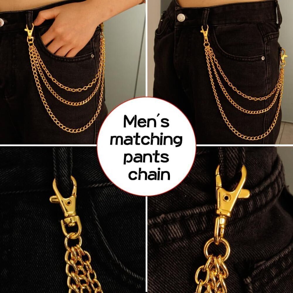 Gold/Silver Customizable Pocket Watch Chain 14 Inch Alloy Link with Lobster Clas - Picture 7 of 7